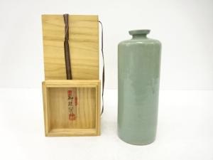 韓国人間文化財　柳海剛造　高麗青磁　花瓶